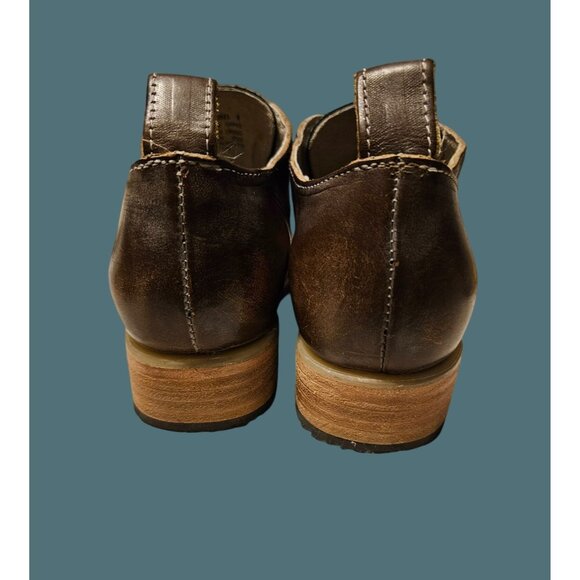 FREEBIRD By Steven Mabel Exotic Edgy Western Distressed Brown Shoes Women Size 8 - Picture 6 of 10